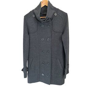 Anthropologie SITA MURT double breasted jacket gray coat wool blend Size 42